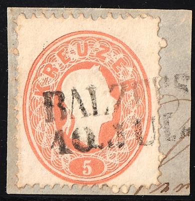 Briefstück - Liechtenstein Vorläufer Nr. 20 "BALZERS / 10. JUL.", - Stamps