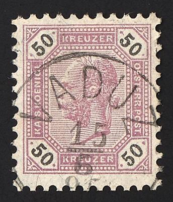 gestempelt - Liechtenstein Vorläufer Ausgabe 1890/1891 Nr. 66 mit gestempelt "VADUZ 15/6 (95)", - Briefmarken