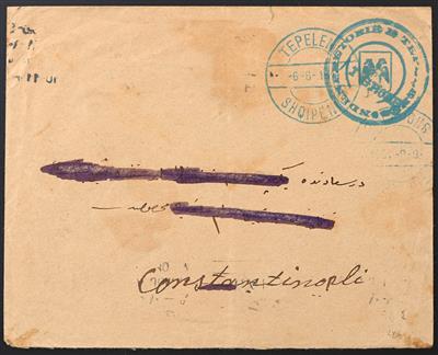 Poststück - Albanien Lokalausgabe - Francobolli