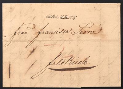 Poststück - Liechtenstein Vorphilatelie "BALZERS", - Briefmarken