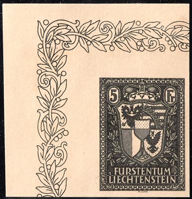 (*) - Liechtenstein Nr. 142 S, Schwarzdruck, ungezähnt - Stamps