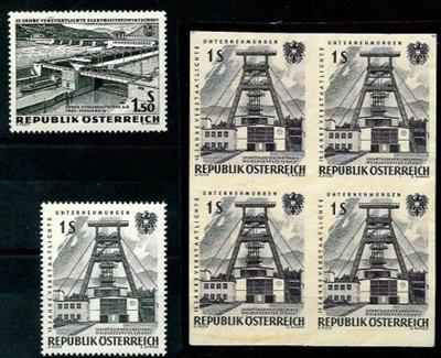 **/(*) - Österr.   ANK Nr. 1145 P (1962, 1,50 S 15 Jahre verstaatlichte E-Wirtschaft) Probedruck in Schwarz - Briefmarken