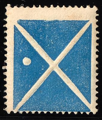 * - Österr. Ausgabe 1858 Kleines blaues Andreaskreuz, - Briefmarken