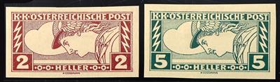 * - Österr. Eilmarke Nr. 219/220 ungezähnt (Erstf.), - Briefmarken