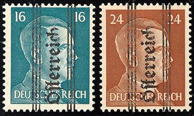 ** - Österr. Grazer Ausgabe - 16 Pfennig-Werte alle mit Plattenfehler: - Briefmarken