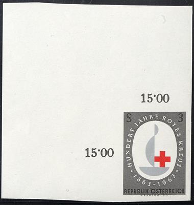 ** - Österr. Nr. 1165U (100 Jahre Rotes Kreuz), - Briefmarken