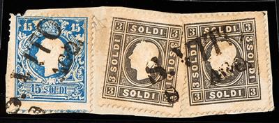 Briefstück - Lombardei-Venetien Nr. 7 II - Stamps