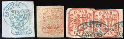 gestempelt/*/Briefstück - Partie Rumänien Ausgabe 1858/1862: Nr. 6 Briefstück, - Stamps