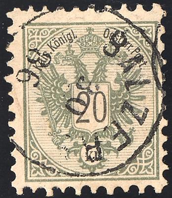 gestempelt - Liechtenstein Vorläufer Ausgabe 1883 Nr. 48 mit Einkreis gestempelt "BALZERS 30/() 86", - Briefmarken