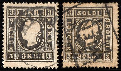 gestempelt - Österr. Nr. 11 II mit Lombardei-Stempel - Stamps