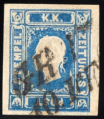 gestempelt - Österr. Nr. 16 b dunkelblau - Briefmarken