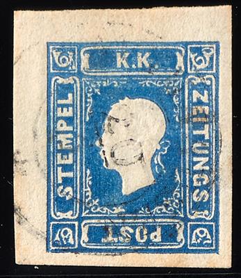 gestempelt - Österr. Nr. 16 b dunkelblau - Stamps