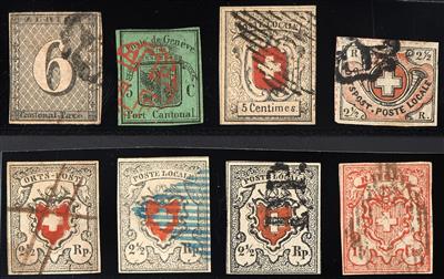 gestempelt/*/**/(*)/Poststück - Sammlung Schweiz ca. 1843/1991, - Briefmarken