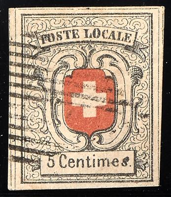 gestempelt - Schweiz Nr. 3a (Zumstein Nr. 11.2.01b "Fleck im s", - Známky