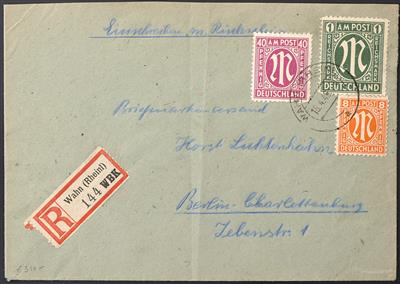 Poststück - Bizone Nr. 35 B (Zhng. mit - Stamps