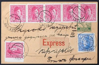 Poststück - Bosnien-Herzegowina 1919 - Ganzsachen-Postkarte - Briefmarken