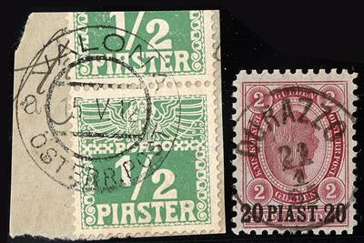 Poststück/Briefstück/gestempelt - Österreich Levante Durazzo - Briefmarken