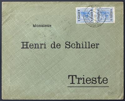 Poststück/Briefstück/gestempelt - Österreich Levante Mersina - Briefmarken