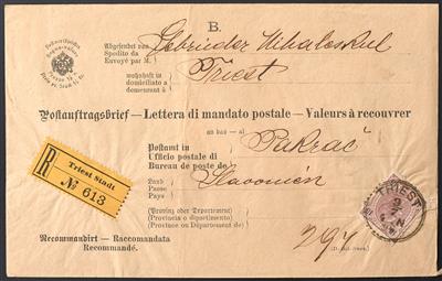 Poststück - Österr. 1896/1900 - 3 Postauftragsbriefe - Francobolli