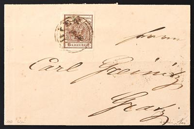 Poststück - Österr. Frühverwendung 5. Juni 1850 - Známky