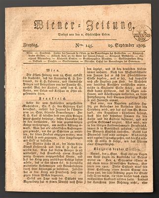 Poststück - Österr. Zeitungsstempel 1809 - Briefmarken
