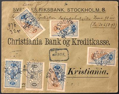 Poststück - Schweden 1899 - Wertbrief - Známky