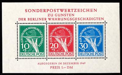 ** - Berlin Block Nr. 1 (Währungsgeschädigte), - Briefmarken
