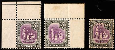 */**/gestempelt - Kl. Partie St. Vincent mit St. Kitts - Nevis, - Briefmarken