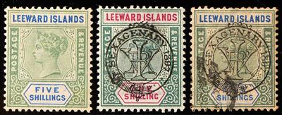 */gestempelt - Partie Leeward - Inseln ca. 1890/1949, - Briefmarken