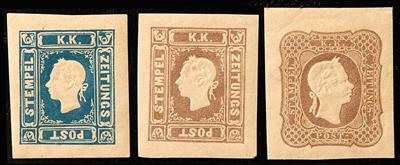 * - Österr. ND 1884 der Zeitungsmarken 1858 u. 1861, - Briefmarken