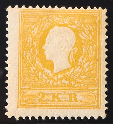 *(*) - Österr. Nr. 10 I b dunkelgelb, - Stamps