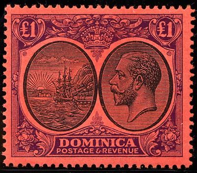 */**/(*) - Sammlung Dominica ca. 1903/1951, - Briefmarken