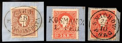 Briefstück/gestempelt - Ausgabe 1858/1859, - Známky