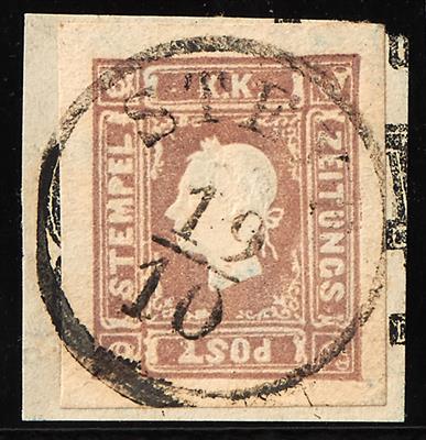 Briefstück - Österr. Nr. 17 allseits breitrandig auf Briefstück mit Stempel STEYR, - Briefmarken
