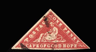 gestempelt - Kap der Guten Hoffnung (Cape of Good Hope) Nr. 5 (SG Nr. 13 a "carmine"), - Briefmarken