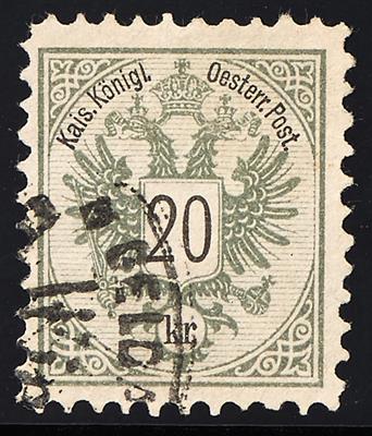 gestempelt - Österr.   ANK Nr. 48 E (LZ 10 1/2), - Briefmarken