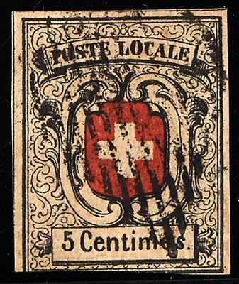 gestempelt - Schweiz, Nr. 3 (sogen. "NEUENBURG" - Briefmarken