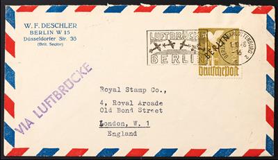Poststück - Berlin Nr. 17 mit Entwertung - Briefmarken