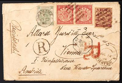 Poststück - China 1898, - Francobolli