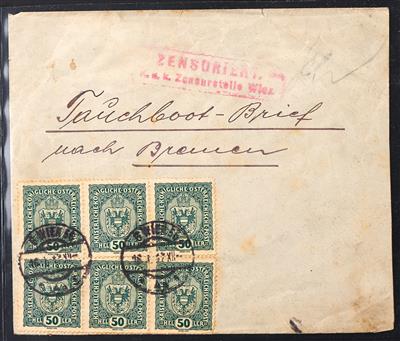 Poststück - Österr. 1917 Tauchbootbrief - Známky
