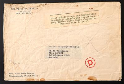 Poststück - Österr. 1951 "Crash-Mail" - Francobolli
