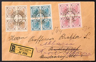 Poststück - Österr.- Abstempelungen WIEN JUBILÄUMS - AUSSTELLUNG/ WIEN 1898, - Stamps