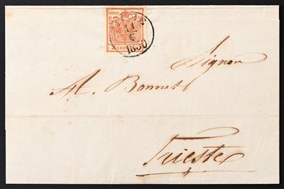 Poststück - Österr. Frühverwendung 11. Juni 1850 - Známky