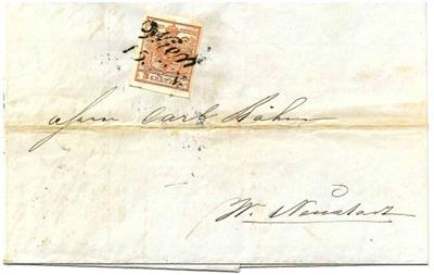 Poststück - Österr. Frühverwendung 1850 - Francobolli