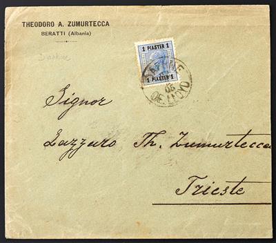 Poststück - Österr. Schiffspost 1902/ 1905: "GRAF WURMBRAND / OE. LLOYD" - Stamps