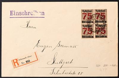Poststück - Württemberg - Dienstm. Nr.271 (75 auf - Francobolli