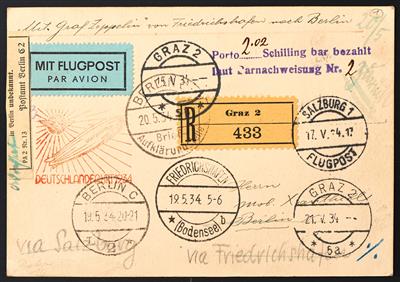 Poststück - Zeppelinpost, - Briefmarken