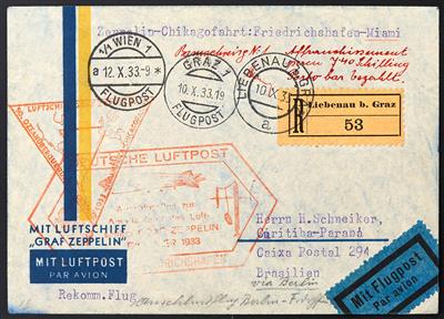 Poststück - Zeppelinpost, - Francobolli