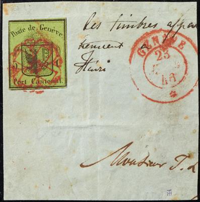 Briefstück - Schweiz, - Známky