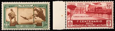 Europa Italien ** - 1932/34 Garibaldi und Tapferkeitsmedaille, - Stamps